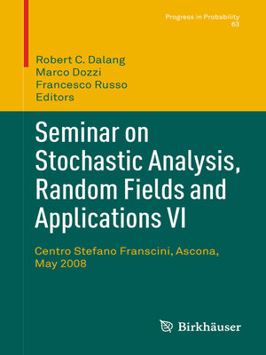cover image of Seminar on Stochastic Analysis, Random Fields and Applications VI